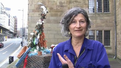 Marine Pollution  Sculpture Revealed
