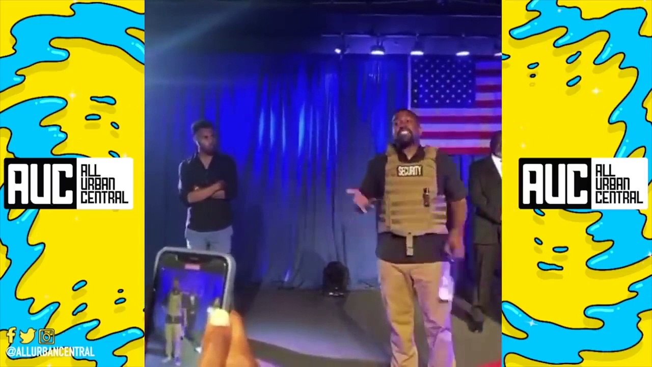 Kanye West Wears Bullet Proof Vest Breaks Down Crying During 1st Presidential Campaign Rally