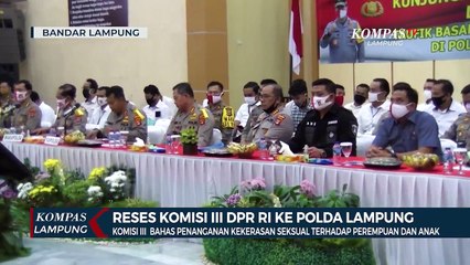 Reses Komisi III DPR RI ke Polda Lampung