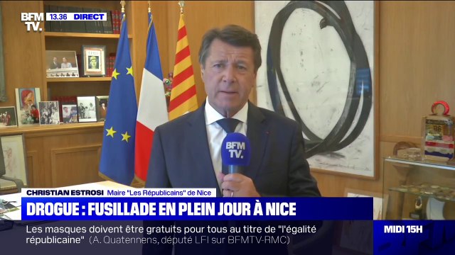 Fusillade à Nice: Christian Estrosi reproche que l'État n'apporte pas les policiers nécessaires à demeure