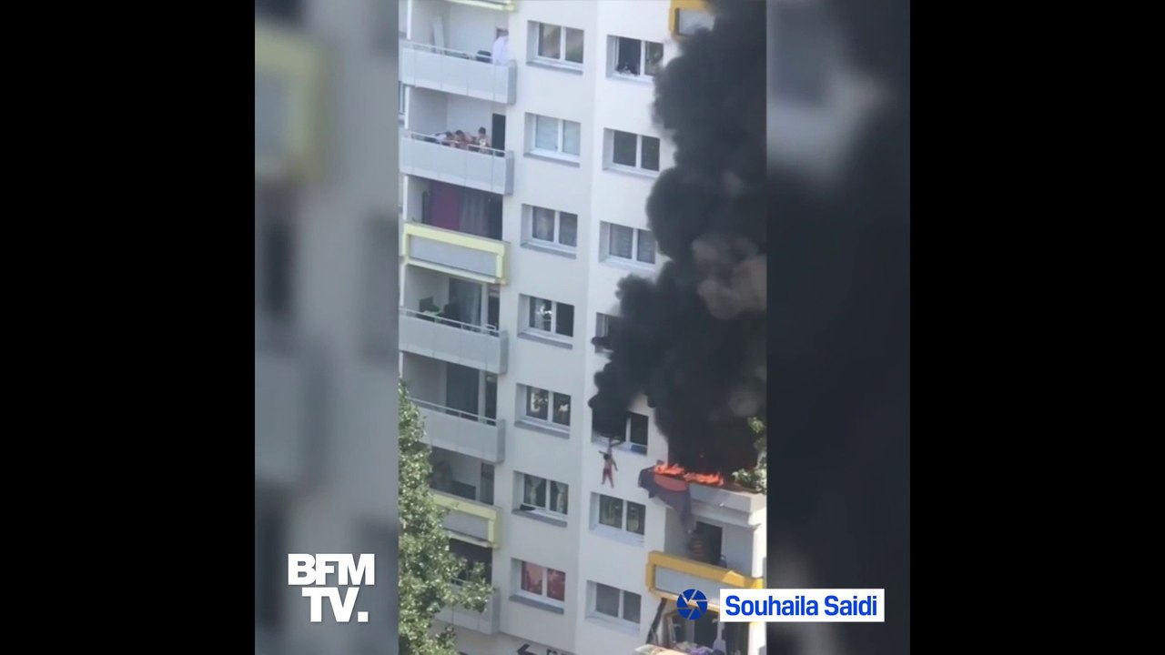 La jeune femme ayant filmé le sauvetage de deux enfants lors d'un incendie à Grenoble témoigne