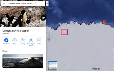 Google Maps : un mystérieux rectangle lumineux s’affiche en Antarctique !