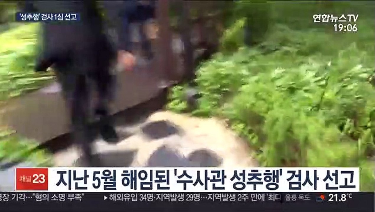 '성추행' 검사 징역형 집행유예…선고 후 줄행랑