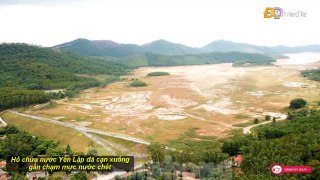 Quảng Ninh:Hồ chứa nước Yên Lập đã cạn xuống gần chạm mực nước chết