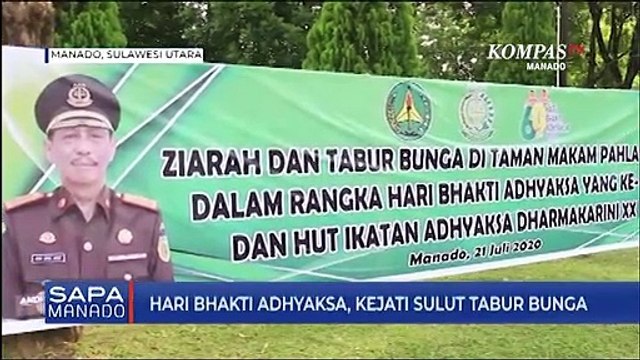 Kejati Sulut Tabur Bunga