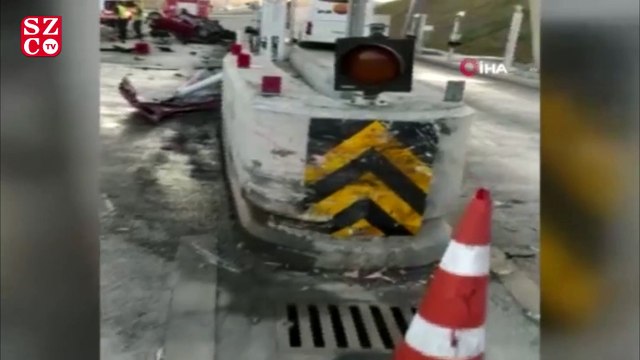 Otomobille gişelere çarpan uzman çavuş hayatını kaybetti