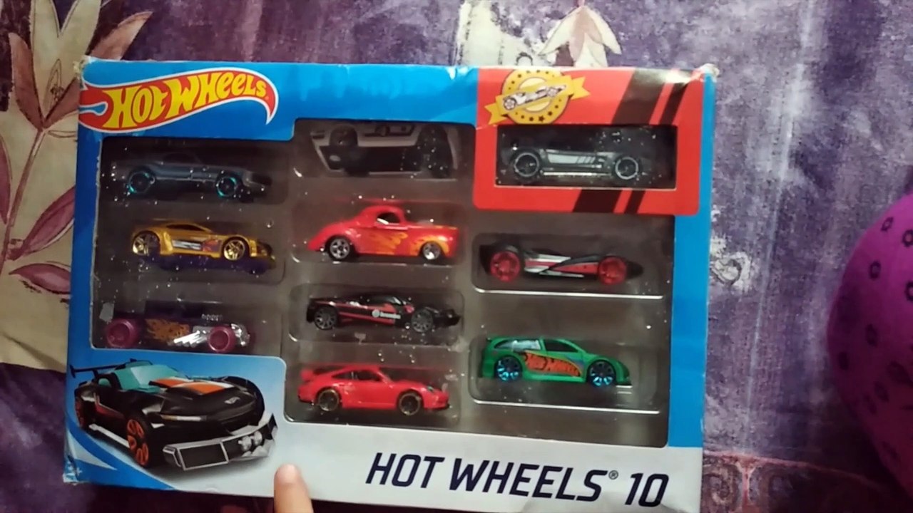 Unboxing Hot Wheels 10 Car Set Gift Set
