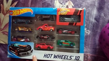 Unboxing Hot Wheels 10 Car Set Gift Set