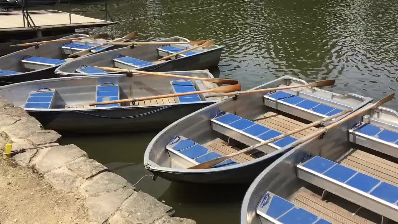 Bruxelles - barques et pédalos au Lac du Bois de la Cambre (vidéo Germani)