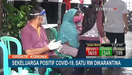Satu Keluarga Positif Covid-19, Satu RW Dikarantina