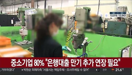 중소기업 80% "은행대출 만기 추가 연장 필요"