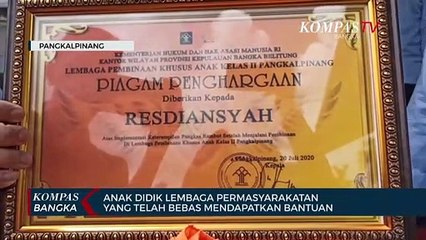 Anak Didik Lembaga Pemasyarakatan yang Telah Bebas Mendapatkan Bantuan