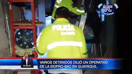 Varios allanamientos de la Sidpro-Bac en varios sectores de Guayaquil deja varios detenidos