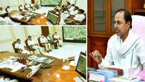 CM KCR Hold Review Meeting With Officials At Pragathi Bhavan