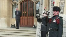 Prince Philip appears at Windsor Castle ceremony