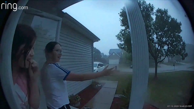 Lightning Strike Sends Girls Inside Screaming