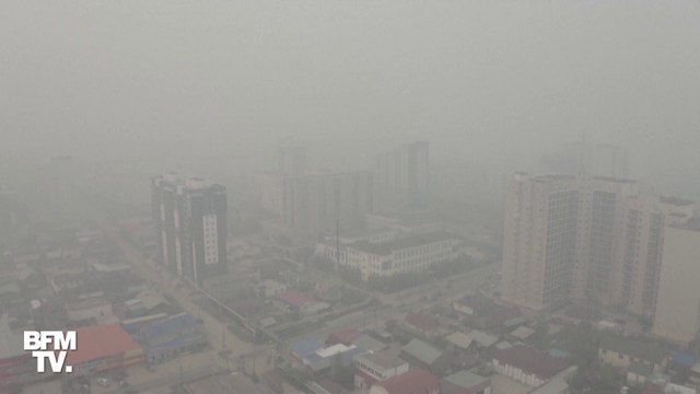 La ville de Iakoutsk, en Russie, prise dans la fumée des incendies en Sibérie