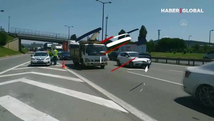 Pendik TEM Otoyolu'nda kaza