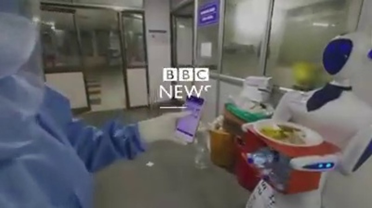 *Wah* *Kya baat hai !! * *Robots serving in Covid Ward at Sayajirao Hospital in Vadodara. Robots specially made for Hospital by L&T Hydrocarbon.*