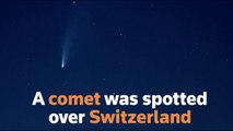 Comet 'Neowise' shines over Swiss sky