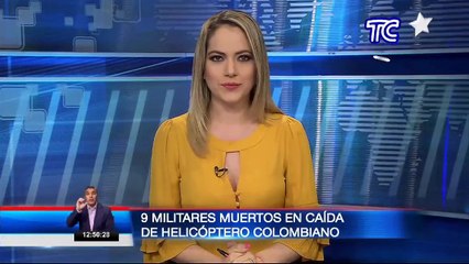 Caída de helicóptero colombiano: Se confirma muerte de 9 militares y 6 heridos