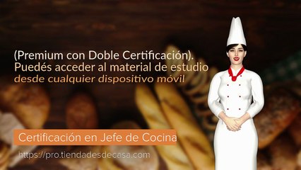 Certificación en Jefe de Cocina (Premium con Doble Certificación).