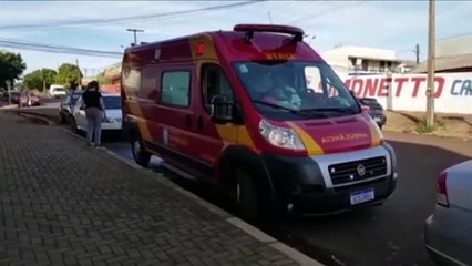 Idosa ferida é socorrida pelo Siate no Bairro Floresta