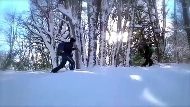 Siete horas de caminata para una bajada de 30 segundos
