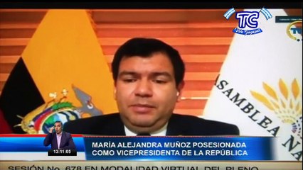 María Alejandra Muñoz fue posesionada como nueva vicepresidente del Ecuador