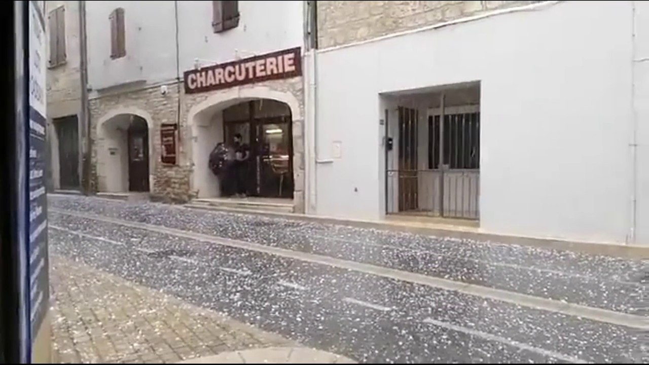 De violents orages de grêle touchent le nord du Gard... alors qu'il faisait 35°C dans ce secteur ce mercredi