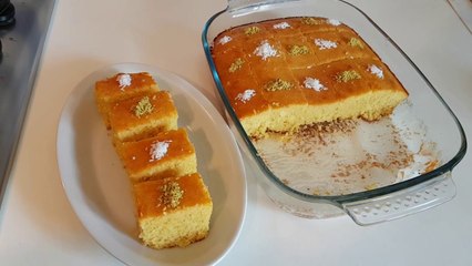 Rava Cake ( Basbousa )