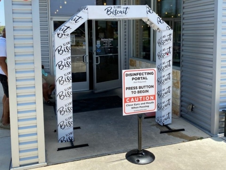 This Restaurant Built a "Disinfectant Portal" That Claims to Kill 99.7% of Germs