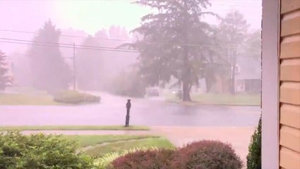Thunder echos through neighborhood as storms roll through