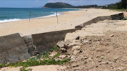 Quảng Ngãi: Kè biển sạt lở đe dọa hơn 400 hộ dân