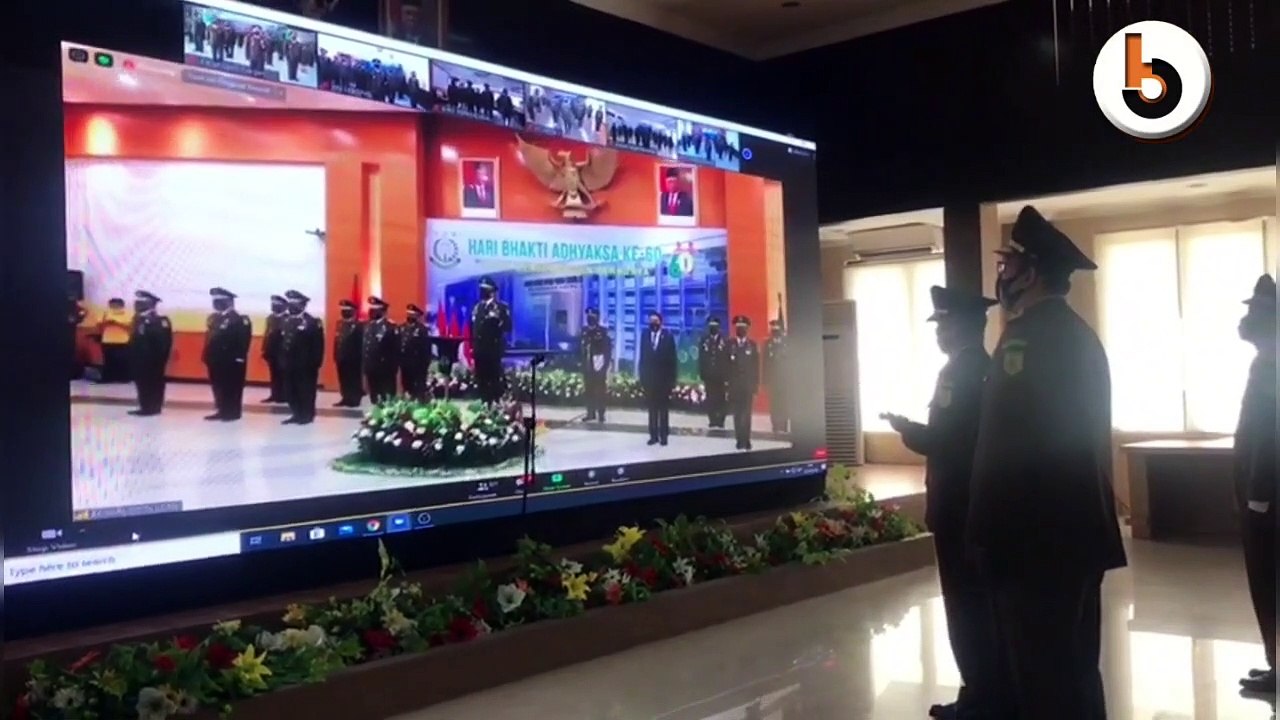 Hari Bakti Adhyaksa, Kejari Surabaya Gelar Upacara Virtual