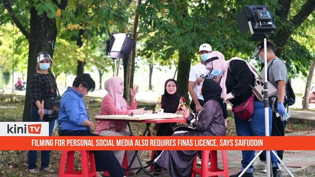 Filming for personal social media also requires Finas licence, says Saifuddin