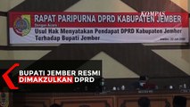 Bupati Jember Secara Resmi Dimakzulkan Oleh DPRD Kabupaten Jember