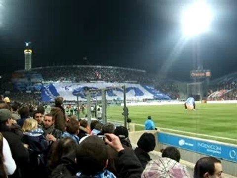 OM PSG : TIFO ET ENTREE DES JOUEURS - AMBIANCE