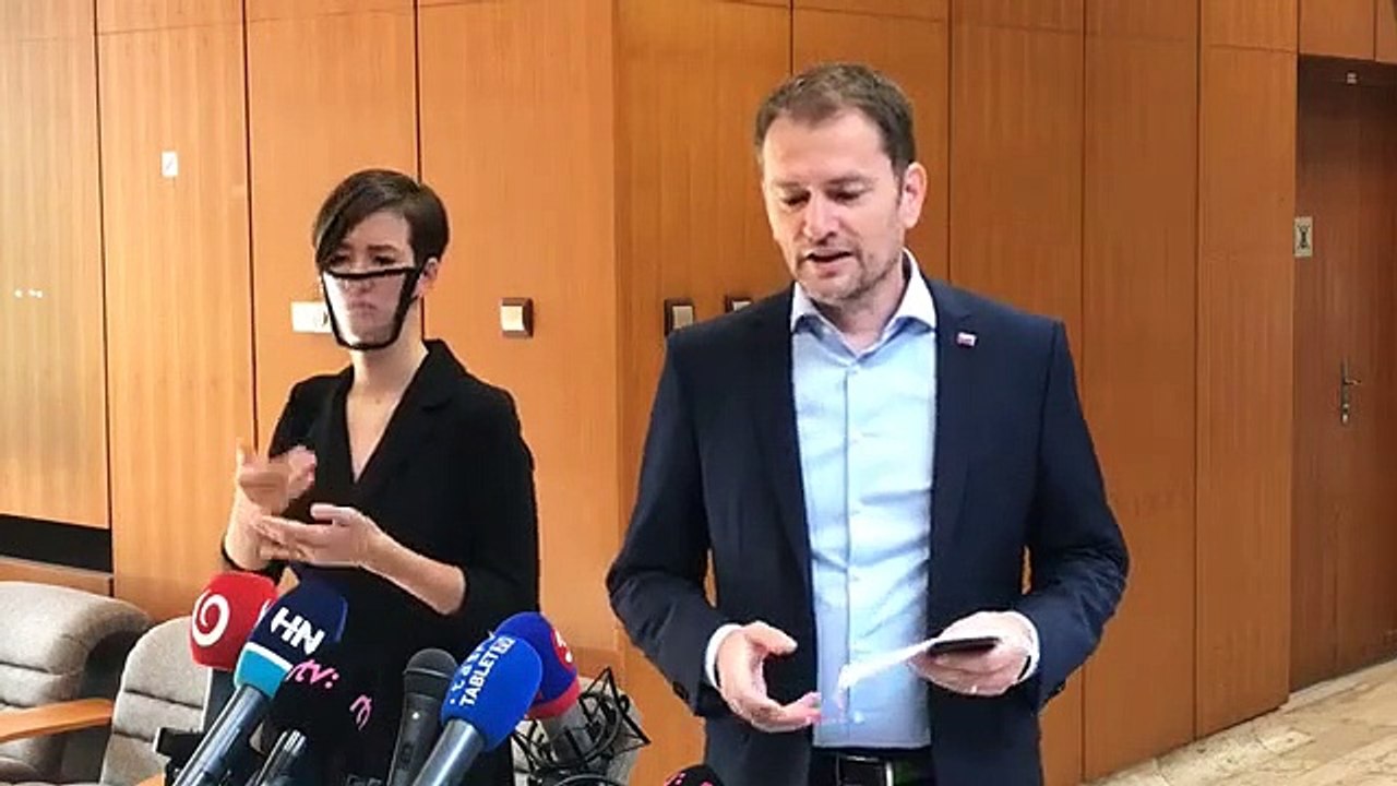 ZÁZNAM: Brífing predsedu vlády Igora Matoviča