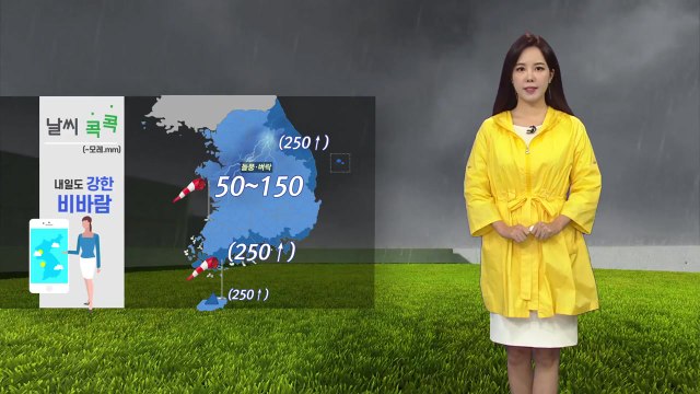 [날씨] 내일도 전국 비바람...남해안·동해안 250mm 호우 / YTN