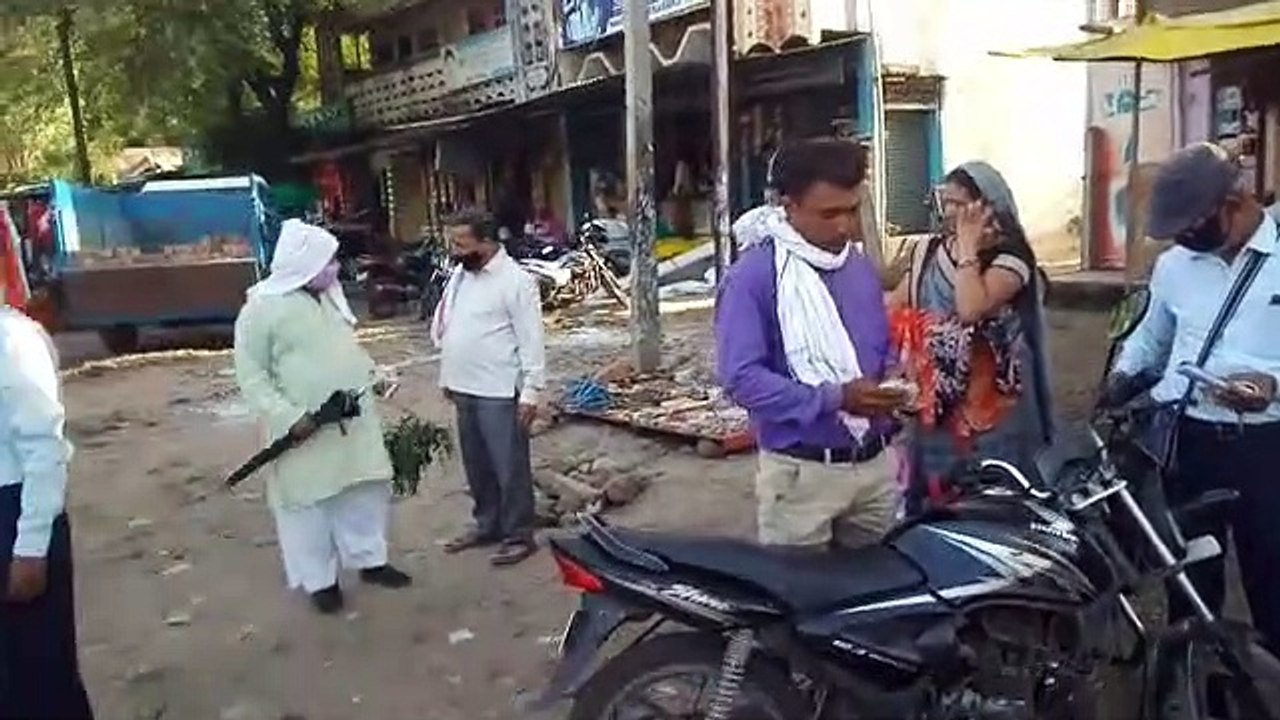 शाजापुर: फिर चला चालान का काम, 35 लोगो के चलान बनाकर किए 3500 रुपए वसूल