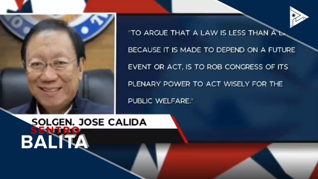Anti-Terrorism Law, maaari nang ipatupad kahit wala pang IRR ayon sa SolGen