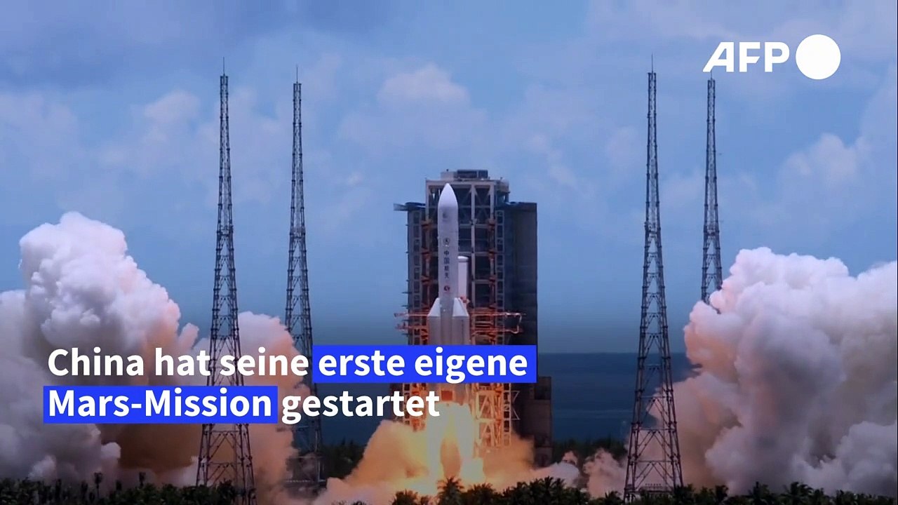 Chinas erste eigene Mars-Mission gestartet