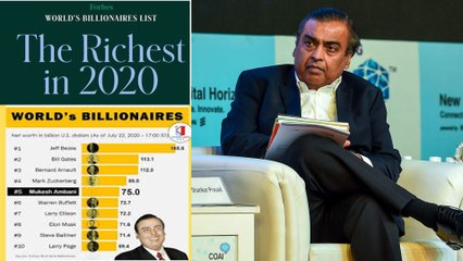 #MukeshAmbani : ప్రపంచ సంపన్నుల జాబితాలో 5వ స్థానానికి ముఖేష్ అంబానీ! || Oneindia Telugu