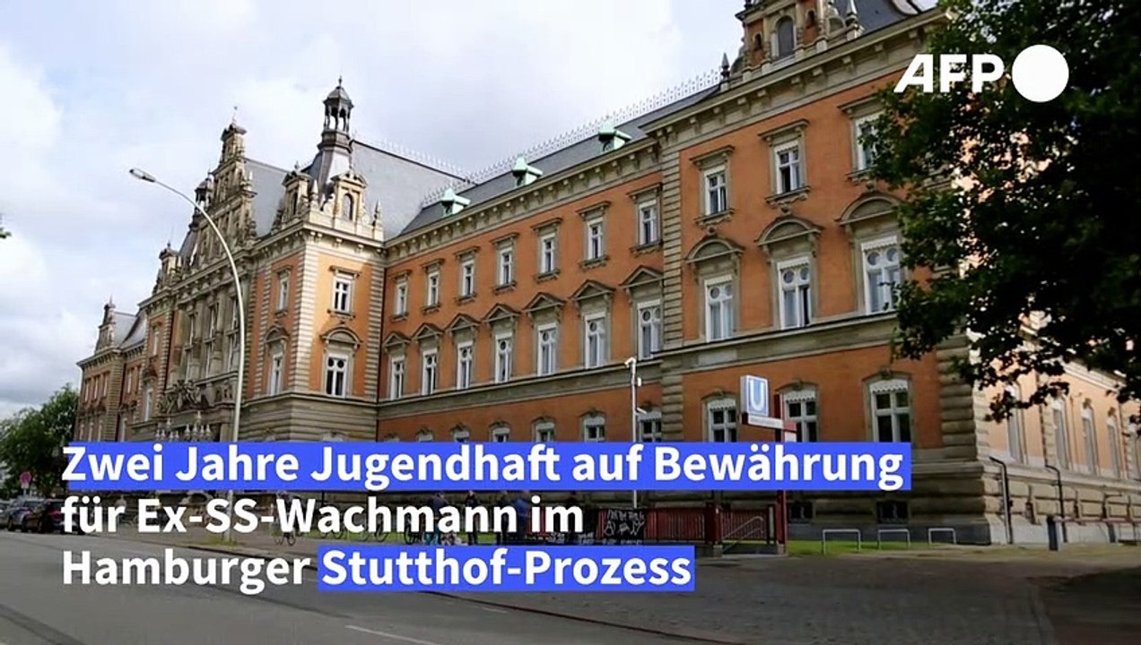 Stutthof-Prozess: Zwei Jahre Jugendhaft auf Bewährung für Ex-SS-Wachmann