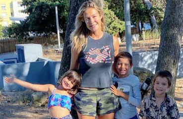 Luana Piovani publica foto doce com filhos: 'Mãe de três'