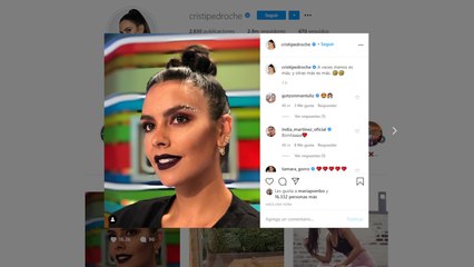 Cristina Pedroche luce un maquillaje en el que "más es más"