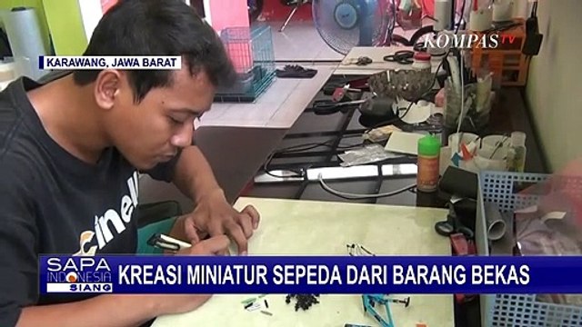 Keren! Miniatur Sepeda dari Barang Bekas Mendunia
