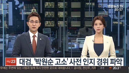 대검, '박원순 고소' 사전 인지 경위 파악