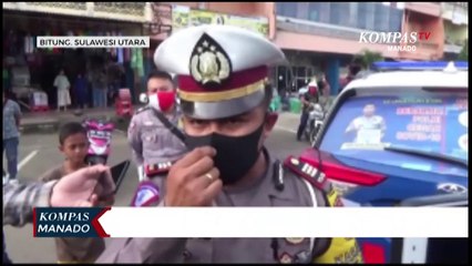 Polres Bitung Bagikan Helm